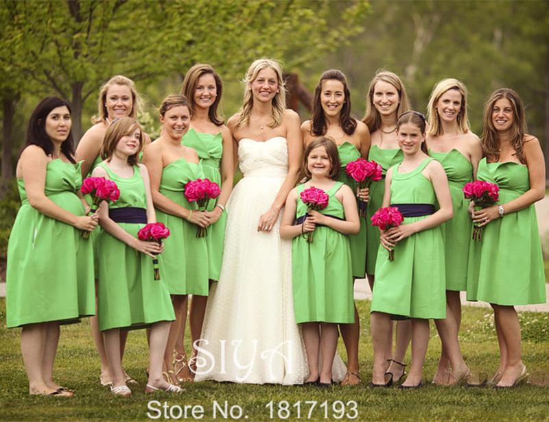 Luxury Wedding Dress Trends Olive Green Bridesmaid Dresses For Sale