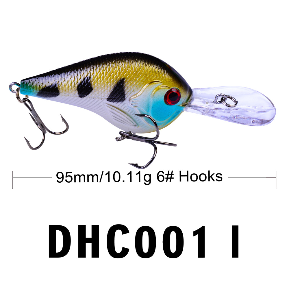 Details about / Fishing Bait 9.5cm 10Pcs Durable Plastic Hard Bait Lures Artificial Hard Bait