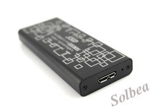 Mini 1.8″ USB 3.0 to NGFF SSD Hard Drive Disk Super Speed Converter Adapter External Enclosure/Case+cable Freeshipping+track