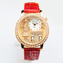 Brand Gogoey Women rhinestone watches Luxury Crystal The Eiffel Tower Watch Women Ladies Fashion Dress Quartz Wristwatches