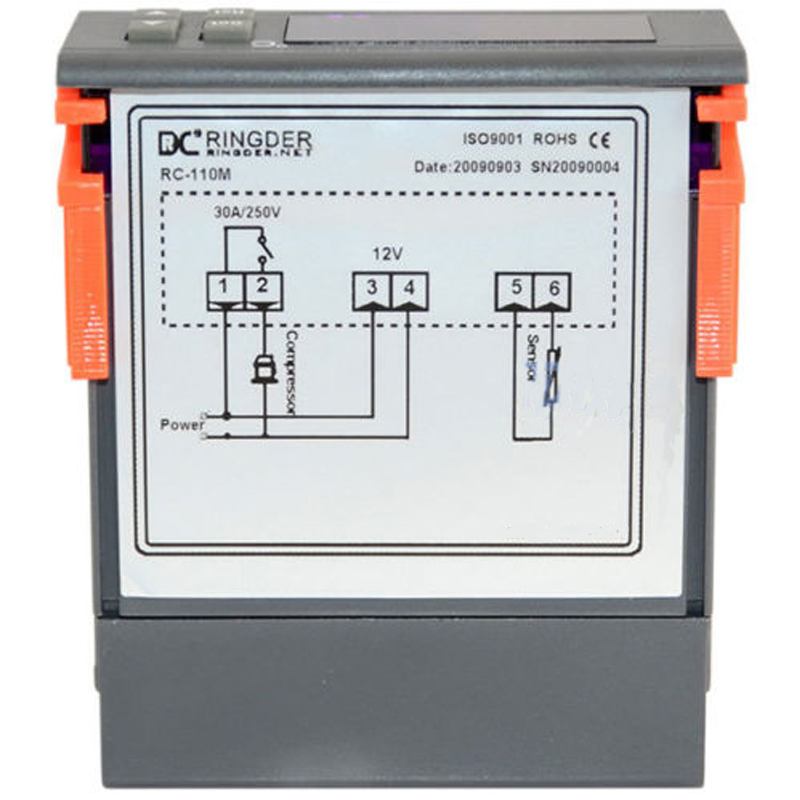 Купить DC 12v привело цифровой температурный контроллер датчик ...