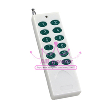 DC12V RF Wireless Switch Wireless remote control system 2transmitter 12receiver10A 1CH Toggle Momentary Latched Learning Code