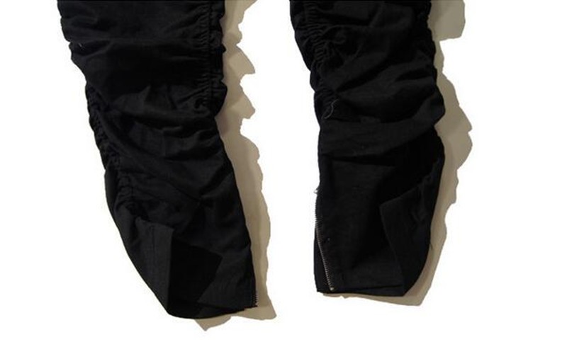 2022 Designe Mens Drop Crotch Sweatpants Ankle Zipper Drawstring Man Hip Hop Harem Pants Elastic