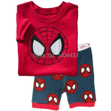 Summer Cotton Spiderman Cartoon Children s Kids Short Pajamas Sets pijama menino Infantil For Boys Baby