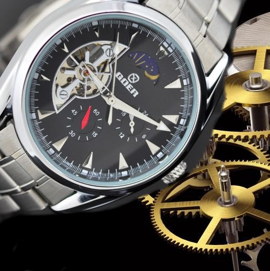 Goer flyheel table business casual watch mens watch mechanical watch steel sheet jgt001