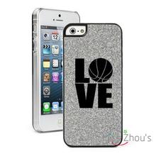 For iphone 4/4s 5/5s 5c SE 6/6s 7 plus ipod touch 4/5/6 back skins mobile cellphone cases cover Glitter Bling Love Basketball