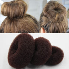 3 Size Hair Accessories New Womens Girls Hair Donut Bun Ring Shaper Styler Maker Brown Black Beige Selectable 1pcs