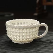 Free Shipping Handmade grade woven exquisite hollow Coffee Cup