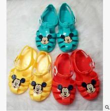 Free shipping kids shoes Summer’s shoes fashionable men and women between solid color cartoon slipper sandals flip-flops 4502