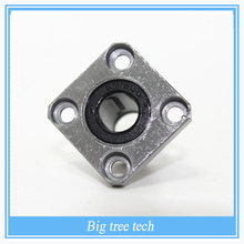 3d printer parts 2pcs LMK12UU square flange ball bearing bush for 12 mm linear guide rail rod axis cnc diy