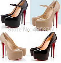 2015 New Women’s Fashion Sexy Red Bottom Platform14cm Stiletto High Heels Shoes Party Pumps