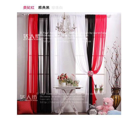 2015 Quality Finished Tulle Curtains for the Living Room Bedroom Kitchen Window Roman Blind , Valance , Gauze , Sheer Curtain (15)