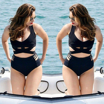 2016 Bandage Sexy Beach Plus Size Swimwear Women Swimsuit Bathing Suit Halter Brazilian Bikini Set maillot de bain Biquini 1584 2016 Bandage Sexy Beach Plus Size Swimwear Women Swimsuit Bathing Suit Halter Brazilian Bikini Set maillot de bain Biquini 1584