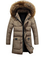 Euro 2016 plus size Natural cotton men parkas autumn winter fashion warm thicken hooded detachable zippers