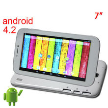1080P Dual core Android 4 2 OS 7 inch Capacitive touch cheapest Tablet PC 3G calling