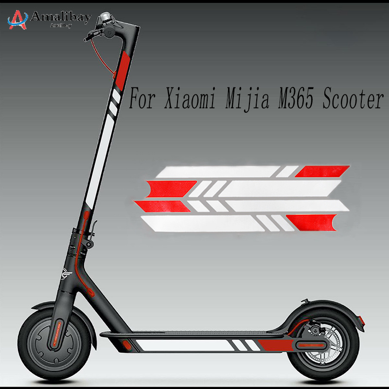 4Pcs Scooter Reflective Stickers for Xiaomi Mijia M365 Pro Electric ScooteY_g Bk 