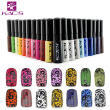 2016 KADS Newest great quality stamp polish 1 Bottle/LOT Nail Polish nail art pen 21 color Optional 7ml More engaging 4 Seasons