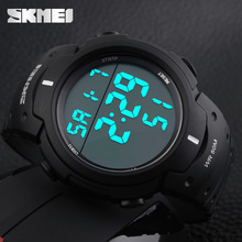 New 2015 Sports Watches Men SKMEI Brand LED Electronic Digital Watch 50ATM Swim relojes montre homme