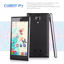 5” CUBOT P7 IPS QHD Screen 3G Smartphone Android 4.2 MTK6582 Quad Core Mobile Phone Dual SIM 4G ROM OTG GPS WIFI Black Phone