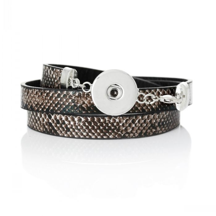 Dorabeads-Real-leather-Fashion-Snap-Jewelry-Bracelets-Coffee-60cm-23-5 ...