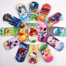 2016 Wholesale Free shipping 6 pairs high quality cotton cartoon children socks girls kid at factory prices cartoon socks BS06