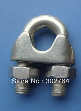 DIN741 M5x25pcs WIRE ROPE CLIPS SS304 marine/boat  hardware