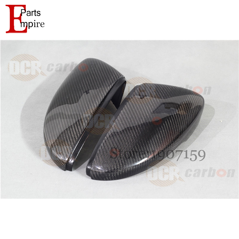 Full replacement carbon fiber rear view mirror for 2011-on VW Jetta MK mirror cover sets