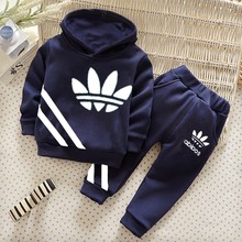2016 Spring Autumn Baby Boys Girls Clothing Set Hoodies Outwear+pants 2pc Unisex Kids Clothes Sets Bebes Sport Suits