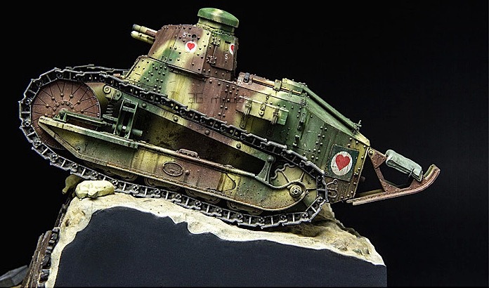 Tamiya 1/35 World War II Tanks and armored vehicles  Model TS-011 French FT-17 light tanks (riveted turret type)