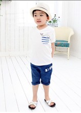 children’s T-shirt delicate dolphin pattern cotton short-sleeved T-shirt ,Outwear Baby T-shirt for summer