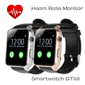 Waterproof GT88 Smart watch Heart Rate Monitor MTK2502C Bluetooth Smartwatch For Apple IOS Android Smartphone like