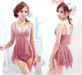 Sexy Babydoll Lingerie Nightgown Sleepwear Nightie Lace Chemise Bridal G String