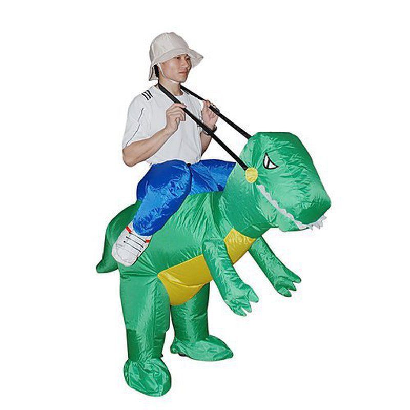 Adult Halloween Party Costumes Inflatable Dinosaur Costumes Air Fan