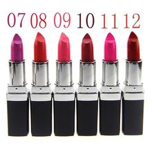 High Quality 12 Colors Lipsticks 3G Brand Makeup Long lasting Matte Lipstick Purple Pink Red Vampire