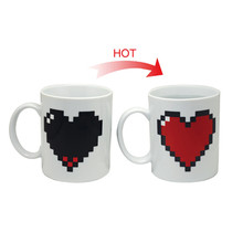 2015 New Arrival Magic Ceramic Coffee Tea Milk Hot Cold Heat Sensitive Color Changing Mug Cup