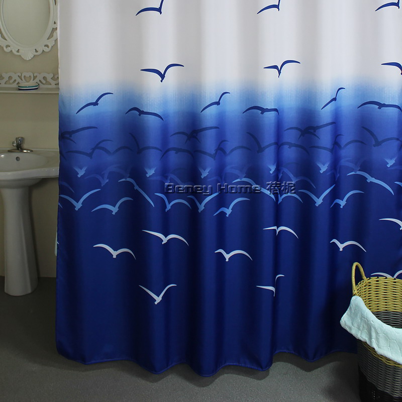 2015 New Fashion Polyester Cloth Shower Curtain Waterproof Thickening Bathroom Curtain