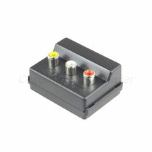 Новый высокое качество RGB Scart женский до 3 RCA аудио SVHS мужчинами конвертер адаптер бесплатная доставка продажа