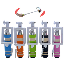 Portable mini monopod selfie stick for iphone 4 5 6 samsung galaxy s3 s4 s5 mini tripod pau de self perche selfies