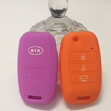 silicone car key case KIA car key cover for kia rio sportage 13 14 sorento cerato