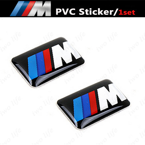 Bmw m logo wheel stickers #4