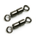 20pcs lot High Speed Double Rolling Barrel Ball Bearing Swivel Solid Rings Fishing Connector Size 2
