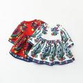 vestido de festa 2016 spring roupas infantis menina clothing children s big national wind printing baby