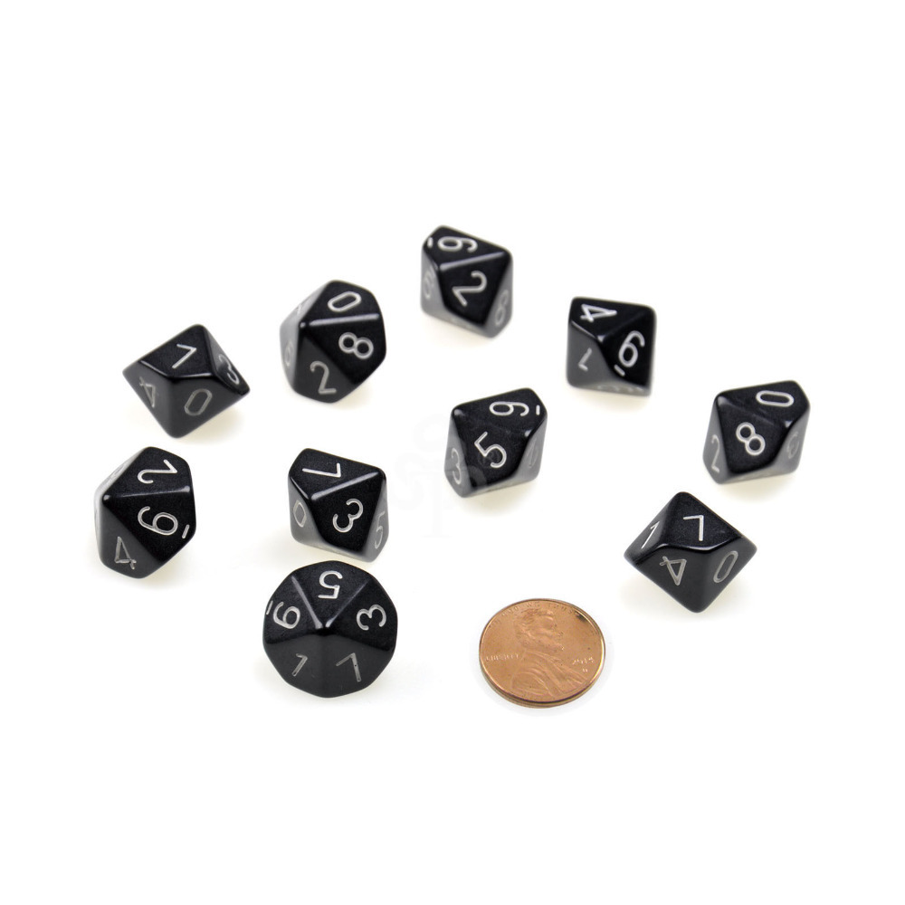 Купить 10 пакет черный d10polyhedral кости dnd rpg mtg wow настольные игры  в интернет-магазине с бесплатной доставкой из Китая, низкие цены | Nazya.com