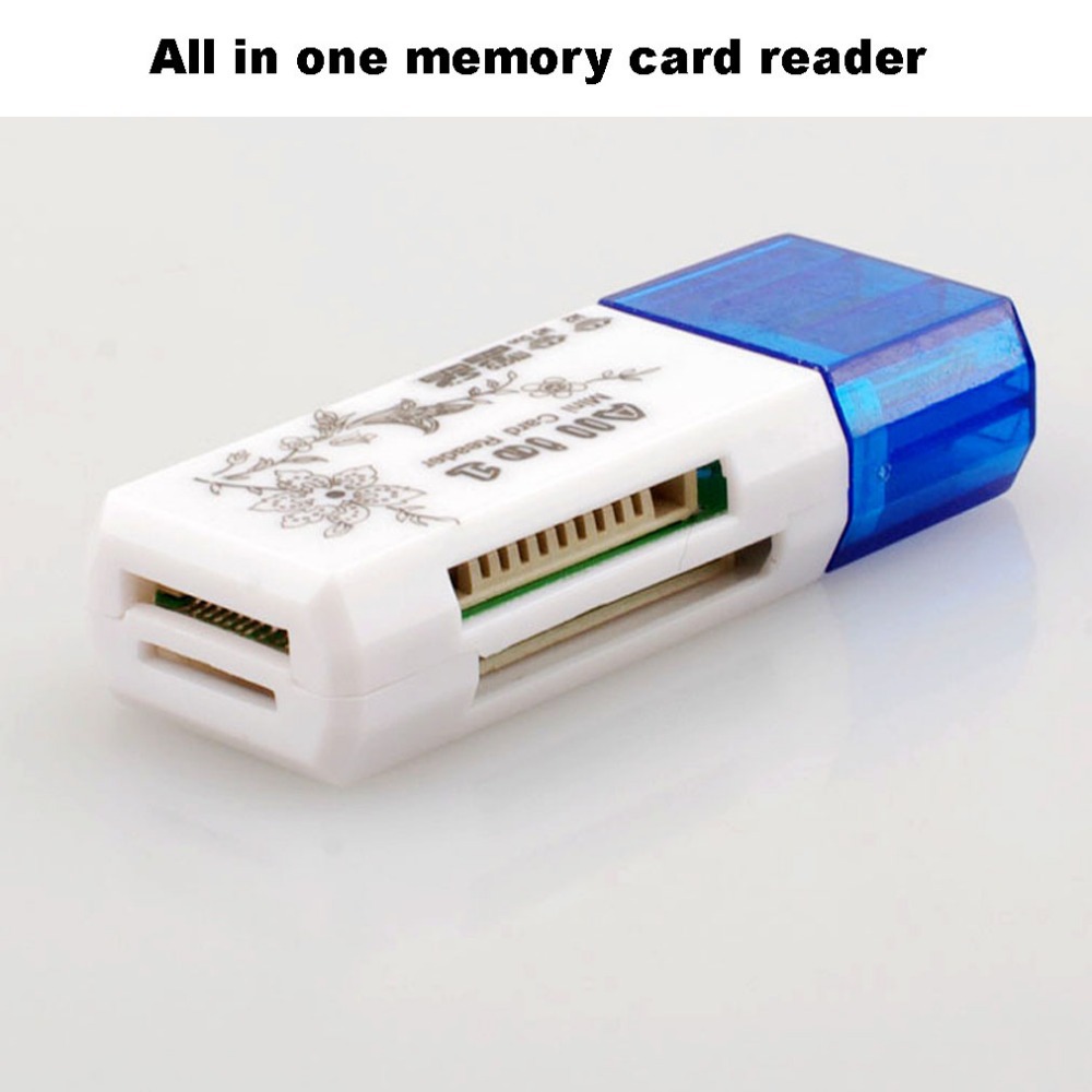 Wholesale USB 2 0 All in one memory card reader TF MS M2 SD card reader