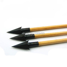 10pcs hunting arrowhead length target hunting arrow head arrow for wooden and bamboo arrows archery bow and arrow broadheads