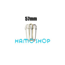 10pcs/lot 57mm Mix Color Metal Kilt Pin Large Safety Brooch Pins Fastening Jewellery Sewing Clothes Free Shpping