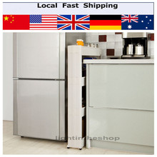 Movable Kitchen Storage Rack Slide Out Trolley