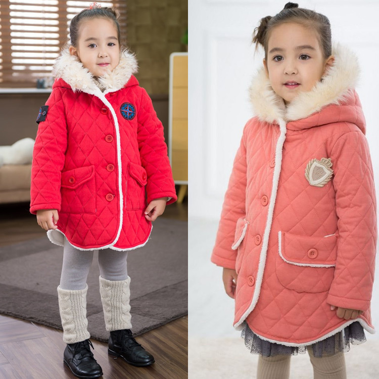 Free shipping- Winter girl leisure with thick cotton-padded clothes winter jacket coat
