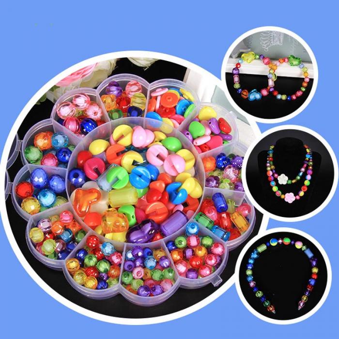Trixes 530PC Collar de niños y de toma de pulsera Kit Haga su Propio Joyería