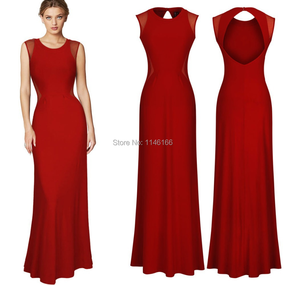 Wholesale Sexy Red Women Ladies Formal Long Backle...